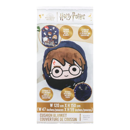 Harry Potter Cushion Blanket - Officially Licensed Harry Potter Product