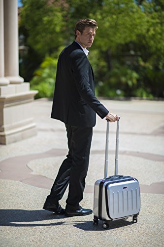Rockland Revolution Hardside Rolling Computer Case, Blue, Carry-On 17-Inch - color: Blue