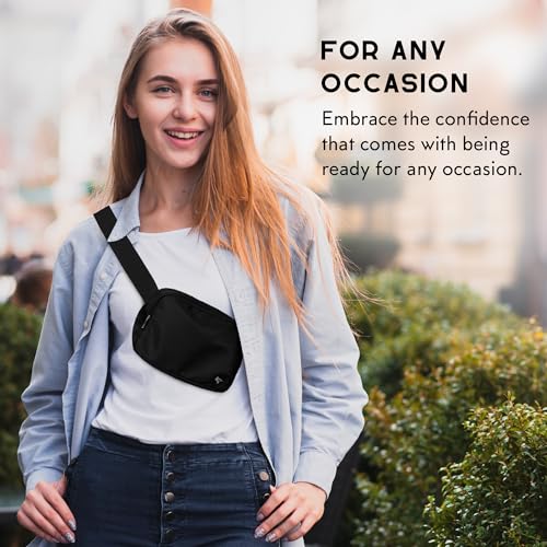RFID Blocker Bag, Zipper Fanny Pack Nylon, Faraday Bags for Unisex, Disney Traveling Bag with Adjustable Strap