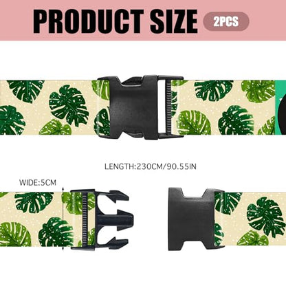 Nuxovilar Luggage Straps Set for Suitcase 1.96x71in Polyester - color: Mi07480, size: 1.96"x70.86"