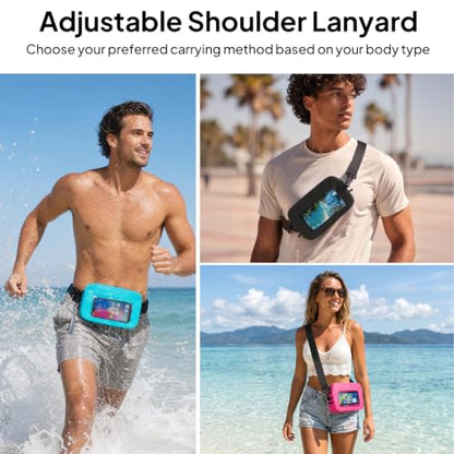 TOPEAST Waterproof Fanny Pack for Women & Men, Waterproof Belt Bag, Black - color: Black