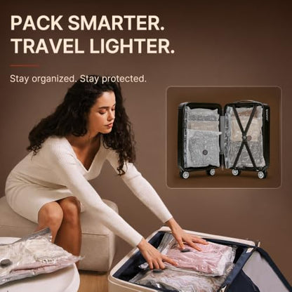 Vacbird Travel Vacuum Bags with Rechargeable Pump, Carry-On Space Saver - size: 9 Combo Travel Size