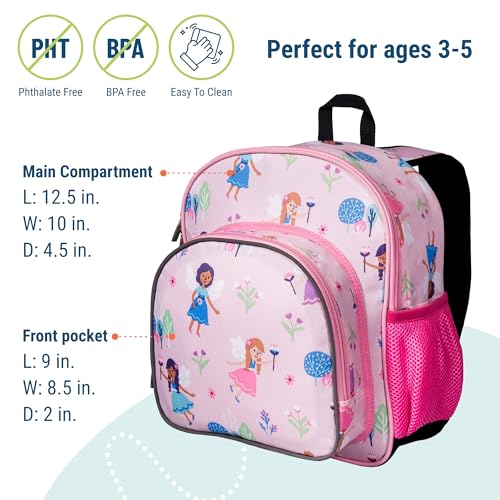 Wildkin 12 Inch Toddler Backpack for Kids, Fairy Garden - color: Fairy Garden