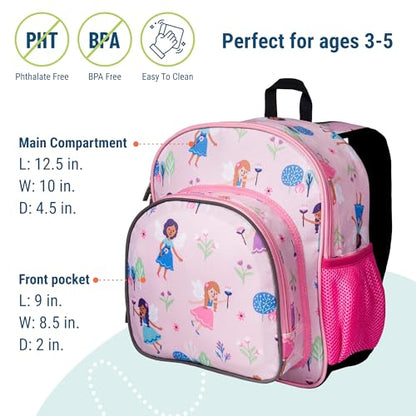 Wildkin 12 Inch Toddler Backpack for Kids, Fairy Garden - color: Fairy Garden