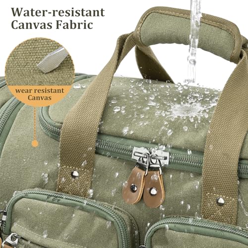 Gonex Duffle Bag for Travel, Expandable 60L Overnight Weekender Gym Bag - color: Army Green, size: X-Large-60l