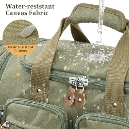 Gonex Duffle Bag for Travel, Expandable 60L Overnight Weekender Gym Bag - color: Army Green, size: X-Large-60l