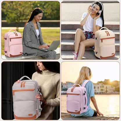 50L Travel Backpack, Flight Approved Carry On Laptop Backpack - color: Grey, size: X-Large