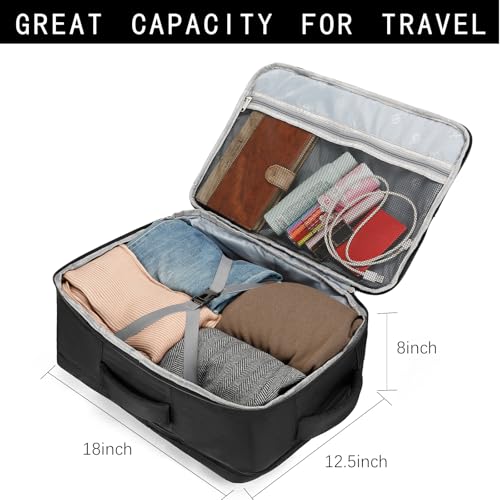 SHRRADOO Travel Backpackfor Women Men, with Storage Cosmetic Bag Set 3pcs - color: Black