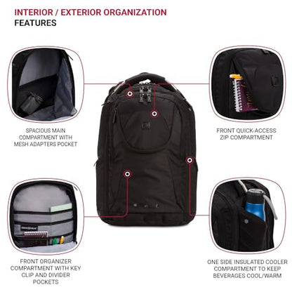 SwissGear 2762 ScanSmart Laptop Backpack, Fits Most 16 Inch Laptops, TSA Friendly, Work, School, Men's and Women's, Black - style: 2762 Scansmart Backpack