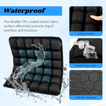 Travel Cushion Airplane Seat,Inflatable Air Seat Cushion for Long Flight