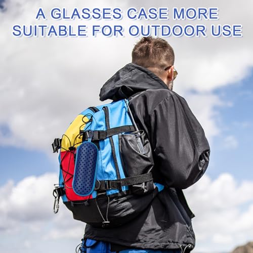 Swim Goggle Case, Protective Cases with Clip - color: Dark Blue