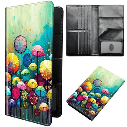 Family Passport Holder RFID,Colorful Dandelion - color: Colorful Dandelion