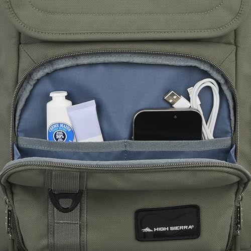 High Sierra Lineage Flap Backpack- Olive - color: Olive, size: Flap Backpack