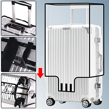 FF1 Luggage Protector Suitcase Cover PVC Bag Dust Proof Travel Suitcase Fits Most 20" - size: 20"