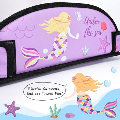 Kids Travel Tray for Toddler Car Seat, Road Trip Activities for Kid - color: Pink/Green-/Purple--3PCS