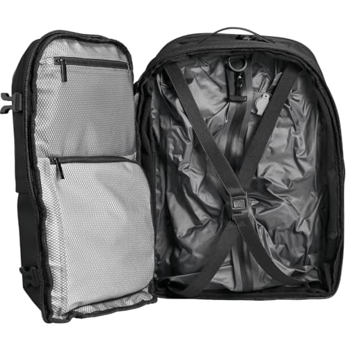 Travel Backpack 60L Expandable Air Compression System Water Resistant TSA Lock Carry-On Suitcase Luggage (Air Pump Not Included) - color: Pastel Blue