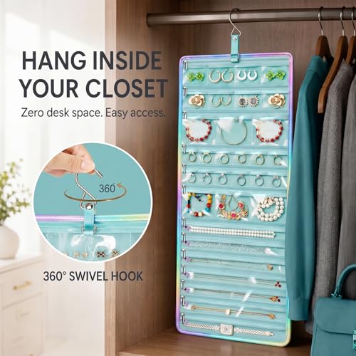 Colorful Woven Jewelry Storage Bag (Case Only) (green) - color: green