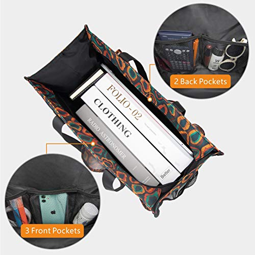 TOPDesign Utility Water Resistant Tote Bag with 13 Pockets, Zipper Closure - color: Dzi Bead, size: Large