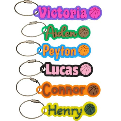 SuperFineDeesigns Bag & Water Bottle Name Tag - style: Basketball