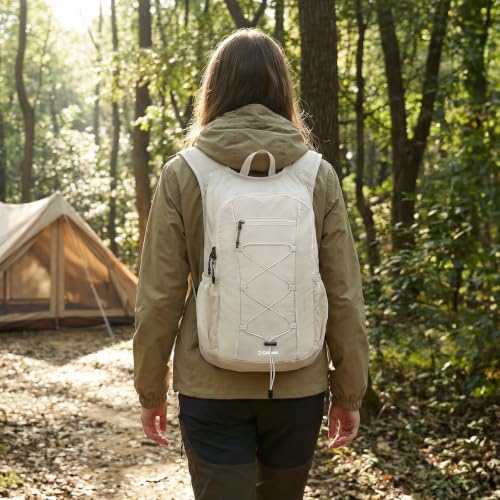 G4Free 20L Lightweight Packable Hiking Backpack for Women Men - color: Beige