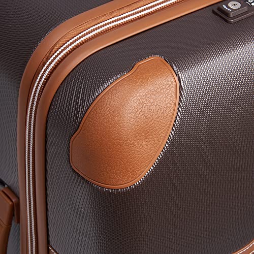 DELSEY PARIS Chatelet Air 2.0, 24 Inch Checked Luggage, Chocolate Brown - color: Chocolate Brown, size: Checked-Medium 24 Inch