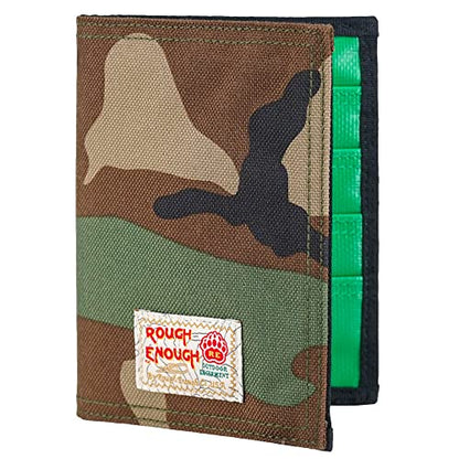 Rough Enough RFID Passport Holder, Slim Travel Wallet for Family, Camo - color: Camo
