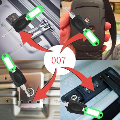4PCS Luggage TSA Keys 007 002 for Baggage‌ Suicase Padlock Replacement - style: 4PCS_007Key