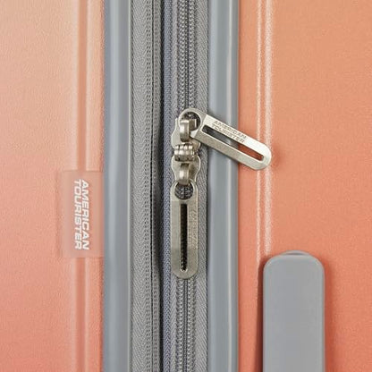 American Tourister Moonlight II Hardside Expandable Luggage with Spinner Wheels, Ombre Peach, Large Checked Suitcase 28-Inch - color: Ombre Peach, size: Checked 28-Inch