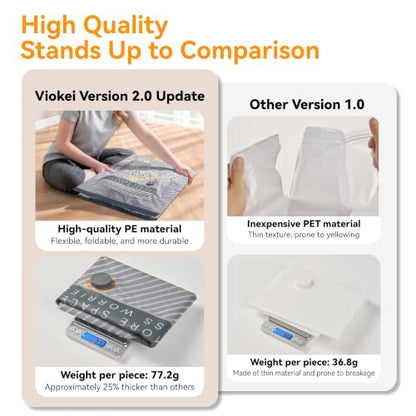 20-Pack Vacuum Bags for Travel with Wireless Rechargeable Pump | Carry-on Size Compression Packing Bags for Luggage & Suitcase, Space Saver for Clothes & Home Seasonal Storage, 3S Vacuum - size: 20 combo set