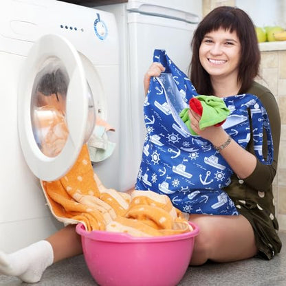 Shappy 2 Pack Wet Dry Bag Travel Laundry Waterproof,Shark - style: Navigation
