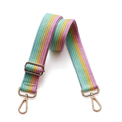 S-Jacorry Purse Strap Replacement Crossbody Wide Shoulder Strap Adjustable Canvas Straps Handbag Strap Replacement Belts - color: Gold Buckel-953