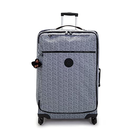 Kipling Women’s Darcey Small 22-Inch Softside Carry-On Rolling Luggage, Nylon, 360 Degree Spinning Wheels - color: Simply Chevron
