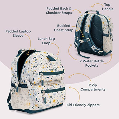 Bentgo Kids Print Durable & Water-Resistant Backpack - color: Friendly Skies, size: Kids Medium