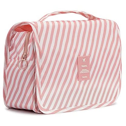 L&FY Hanging Travel Toiletry Bag For Women Travel Makeup Cosmetic Organizer Pouch Men's Dopp Kits With Handle,Hook