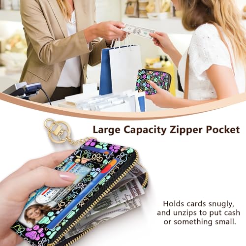 GIANCOMICS Slim Wallet Women, Credit Card Holder, Small Rfid Dog Paw Case - color: Dog Paw