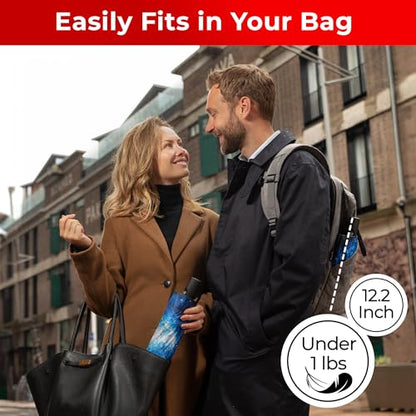 TUMELLA Reverse Folding Windproof Umbrella, Large 46", Strong & Light - color: C. Stellar Glow