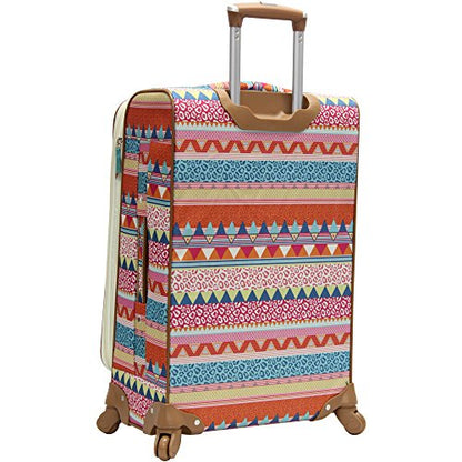 Lily Bloom Midsize 24" Expandable Design Pattern Luggage With Spinner Wheels (24in, On the Prowl) - color: On the Prowl