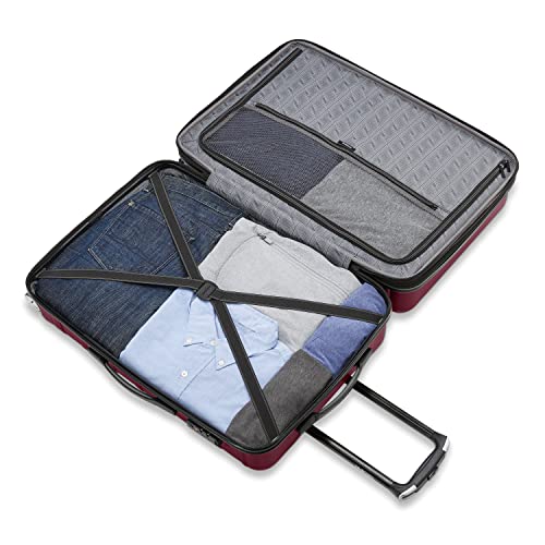 Samsonite Omni 2 Hardside Expandable Luggage with Spinner Wheels, 2-Piece Set (19/24), Nature Merlot - color: Natural Merlot, size: 2-Piece Set (Carry-on/Medium)