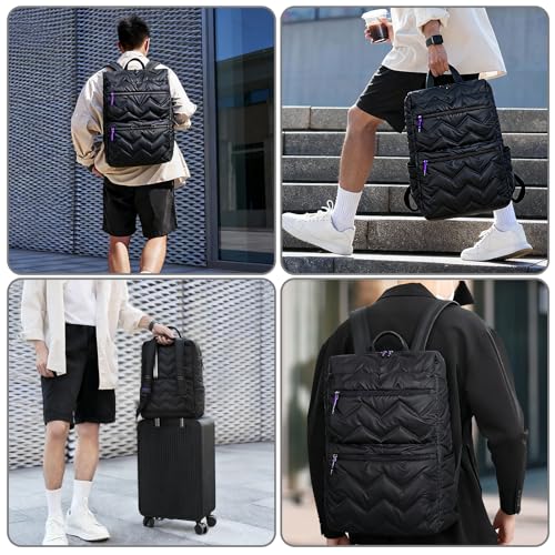 Daily Backpack Lightweight 17 Inch Laptop Carry-on Anti-Theft