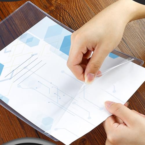 Ollain 10 PCS Job Ticket Holders Waterproof Resealable Zip Dry Erase Document Holder Clear Hard Plastic Sleeves, 8.5" x 11" | Duty Work Pocket Hanging Sheet Protectors (Pack of 4) - size: 8.5" x 11" (Pack of 4)