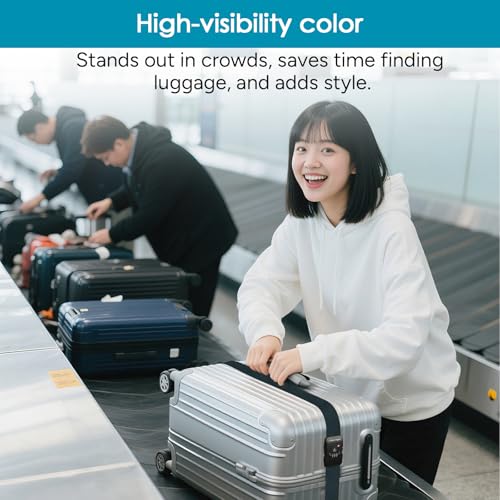 Travel Inspira Heavy Duty Luggage Straps with TSA Lock Navy Blue - color: Navy Blue