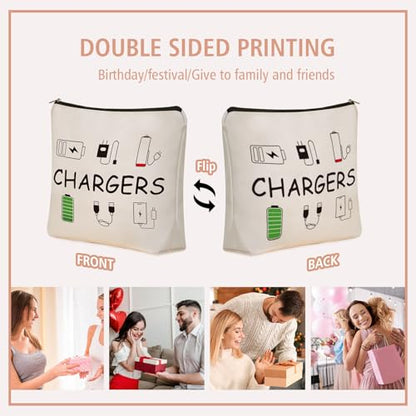 Cable Charger Makeup Bag,Charging Cord Electronics Accessories Travel Pouch - style: Chargers