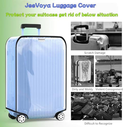 Luggage Covers Clear Suitcase Cover Protector, 20inch - color: Black, size: 20 inch