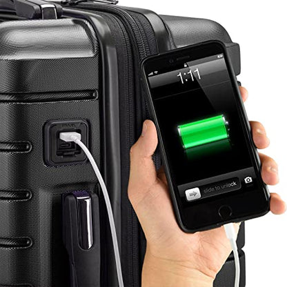 Traveler's Choice Archer Polycarbonate Hardside Spinner Luggage Set, Tie Down Straps, Grey, 3-Piece - color: Grey, size: 3-Piece Set