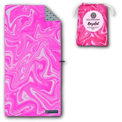 ECCOSOPHY Microfiber Beach Towel - Quick Dry, Sand Free and Oversized 71x35 - color: Bahamas