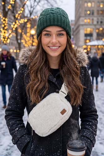 Belt Bag - Faux Fur - Ivory - color: Faux Fur - Ivory