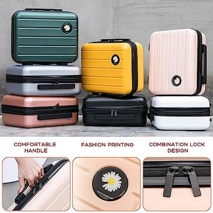 16-Inch Large Capacity Hard Shell Cosmetic Case, Professional Makeup Travel Suitcase with Zipper & Handle, Water-Resistant Cosmetic Organizer for diamond painting – Silver Gray - color: Pearl gray