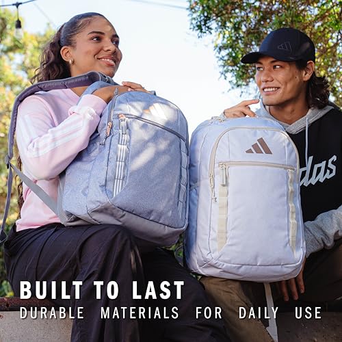adidas Excel School Backpack 34L - color: Twill Grey/Grey/Rose Gold/7b, size: One Size