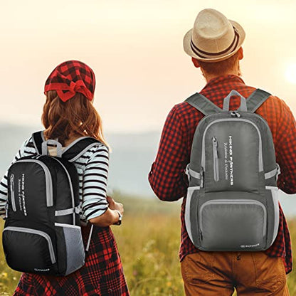 ZOMAKE Lightweight Packable Backpack, Water Resistant Foldable Daypack 35L - color: Black, size: 35L