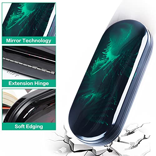 Vemiss Hard Shell Eyeglass Cases, Lightweight Portable Glasses Case for Women Men - color: 2 Pack (Green, Yellow)